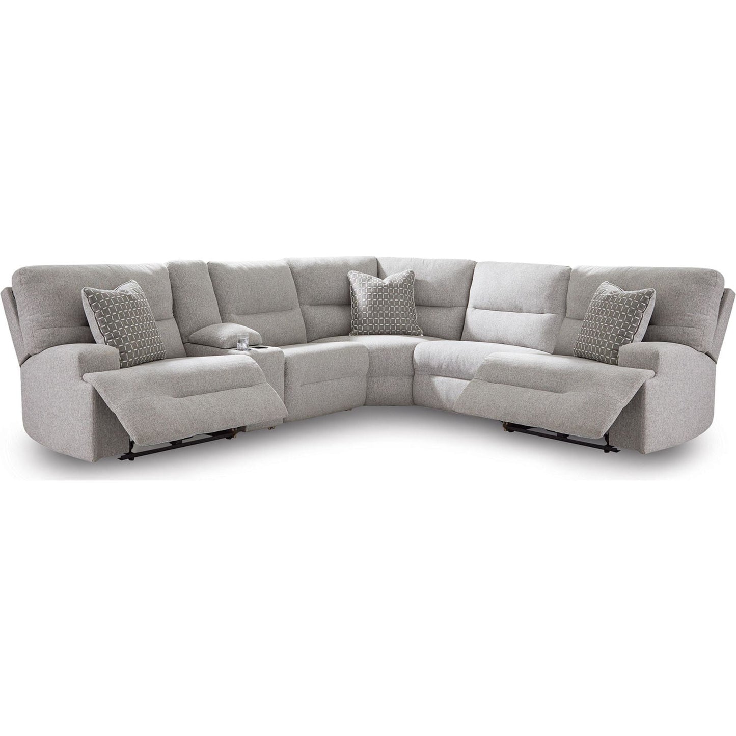 Canapé d'angle inclinable électrique 6 pièces Acklen Place