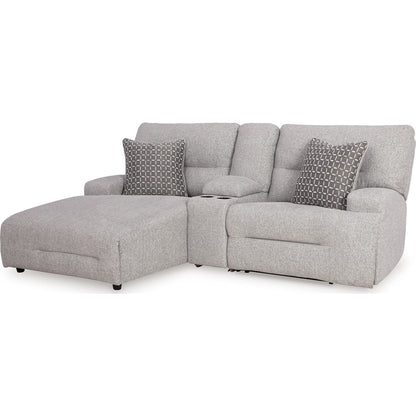 Canapé d'angle inclinable électrique 3 pièces Acklen Place avec méridienne