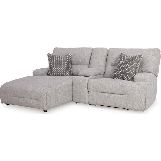 Canapé d'angle inclinable électrique 3 pièces Acklen Place avec méridienne