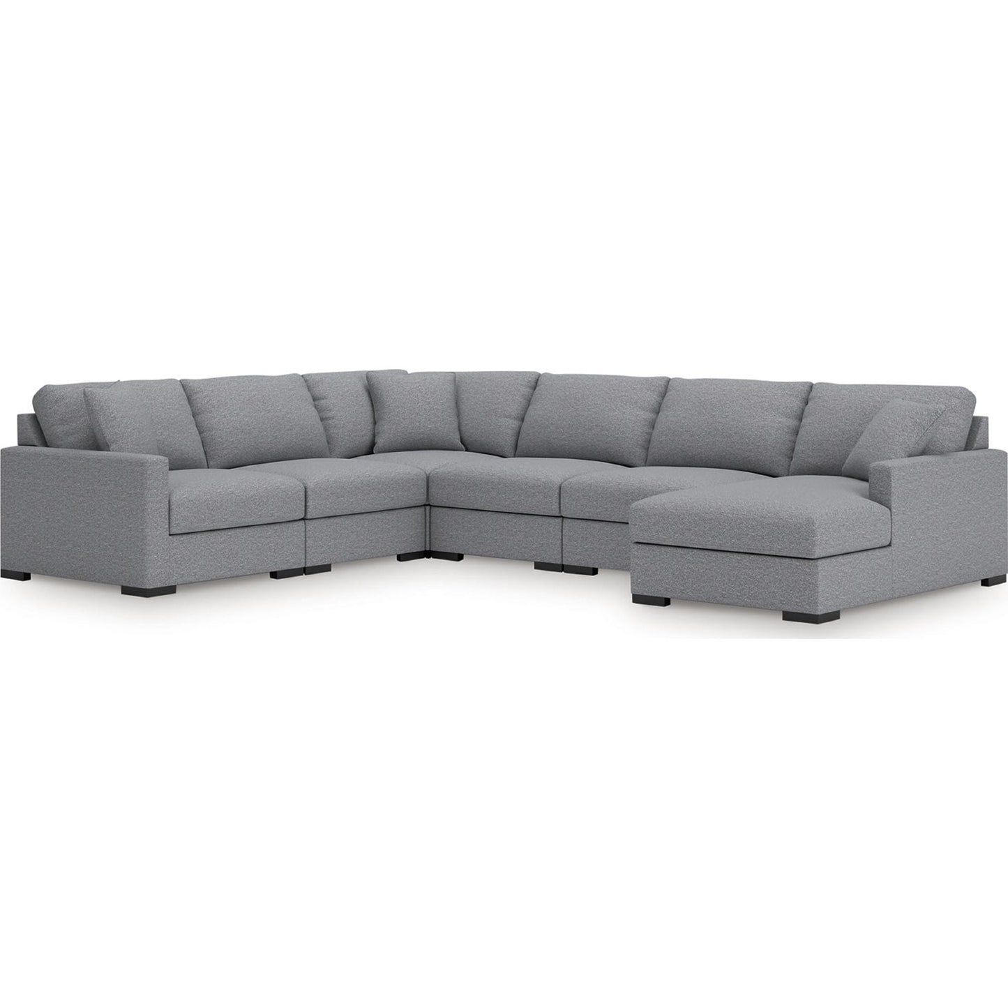 Canapé d'angle modulaire 6 pièces avec méridienne, exclusivité Omaha