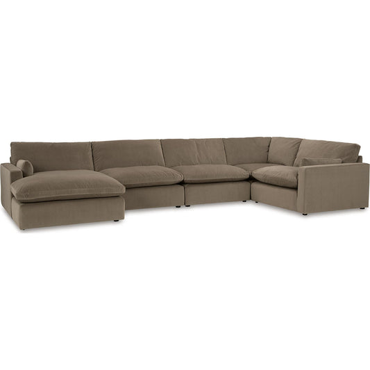 Canapé d'angle modulaire Sophie 5 pièces avec méridienne