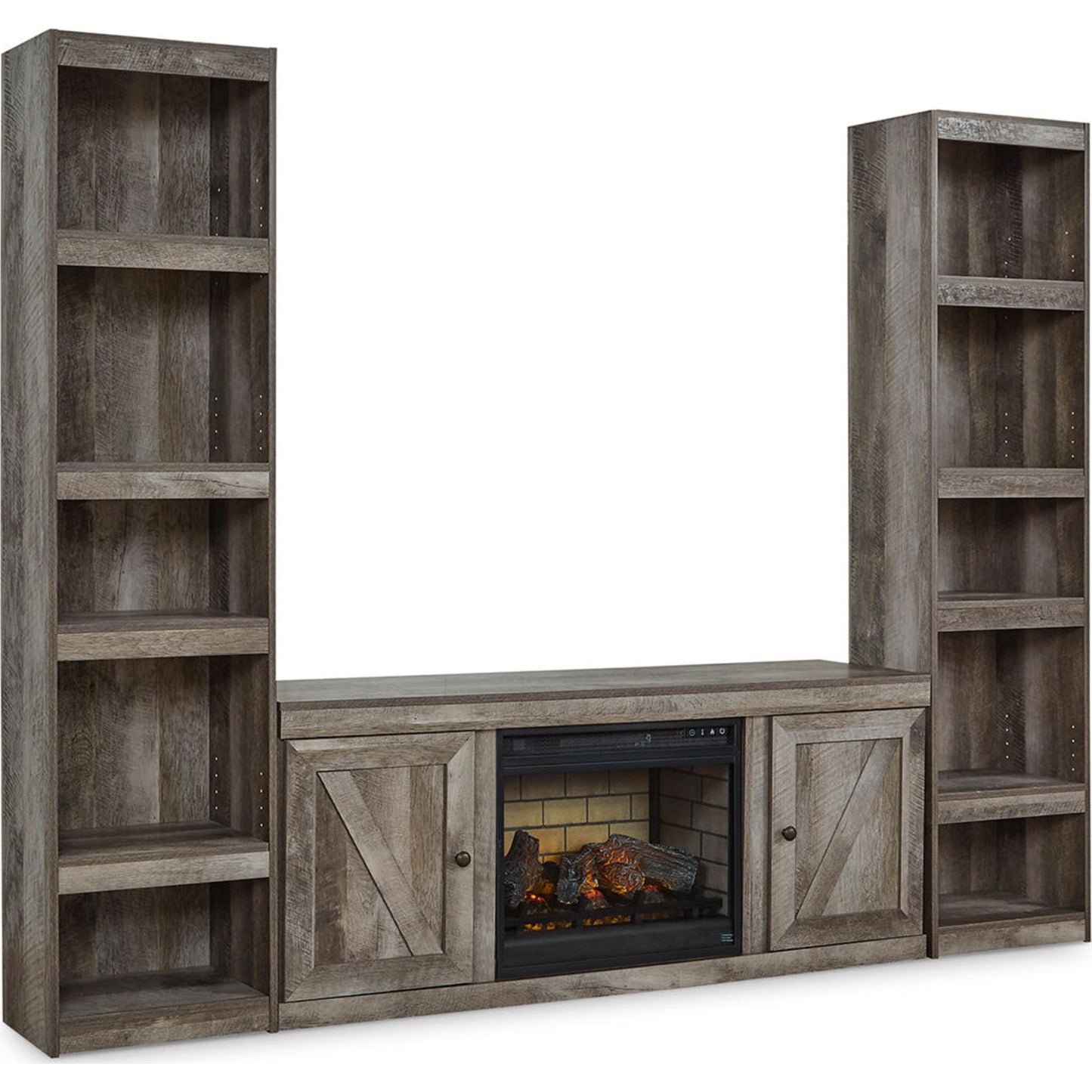 Meuble TV Wynnlow avec cheminée