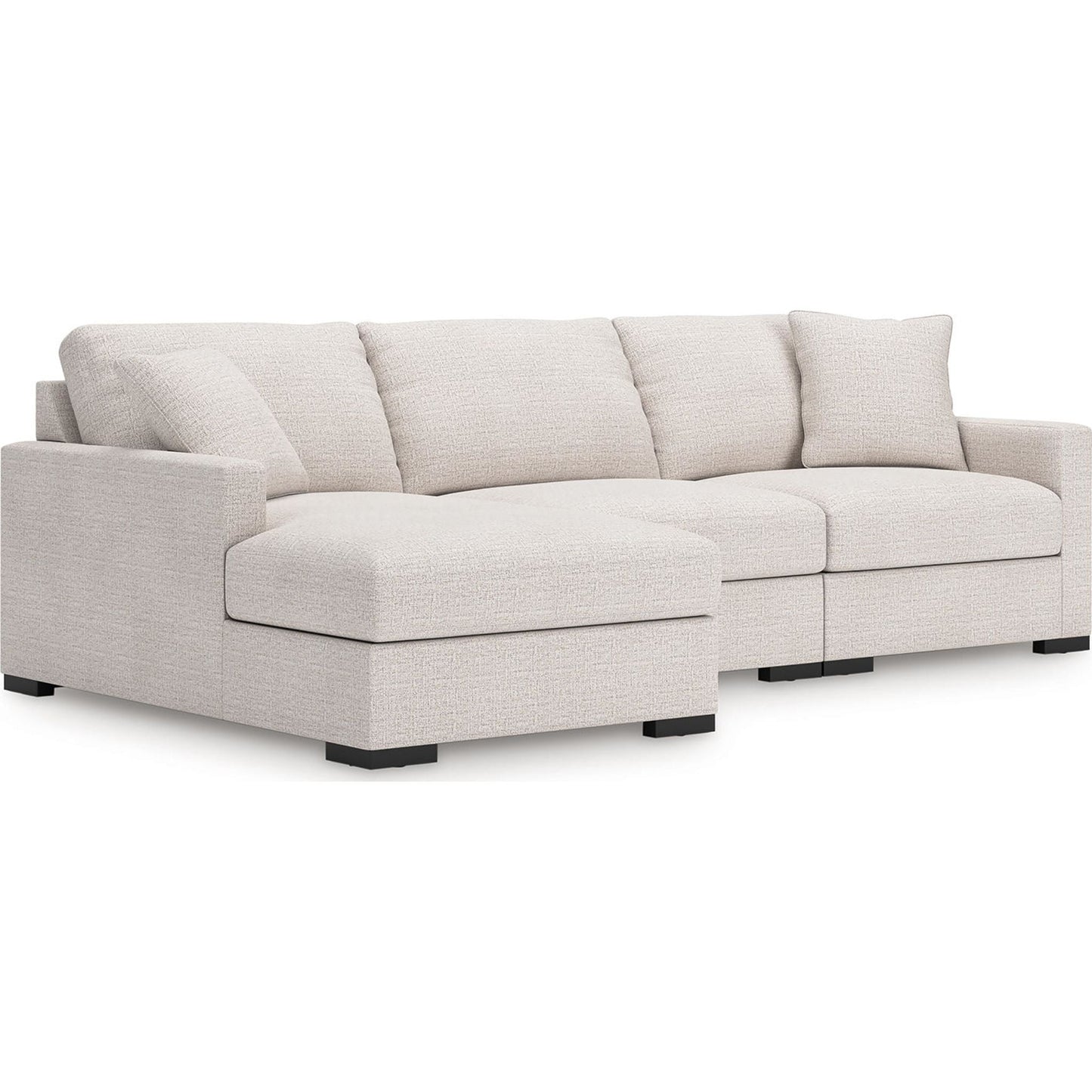 Canapé d'angle modulaire 3 pièces avec méridienne, exclusivité Omaha