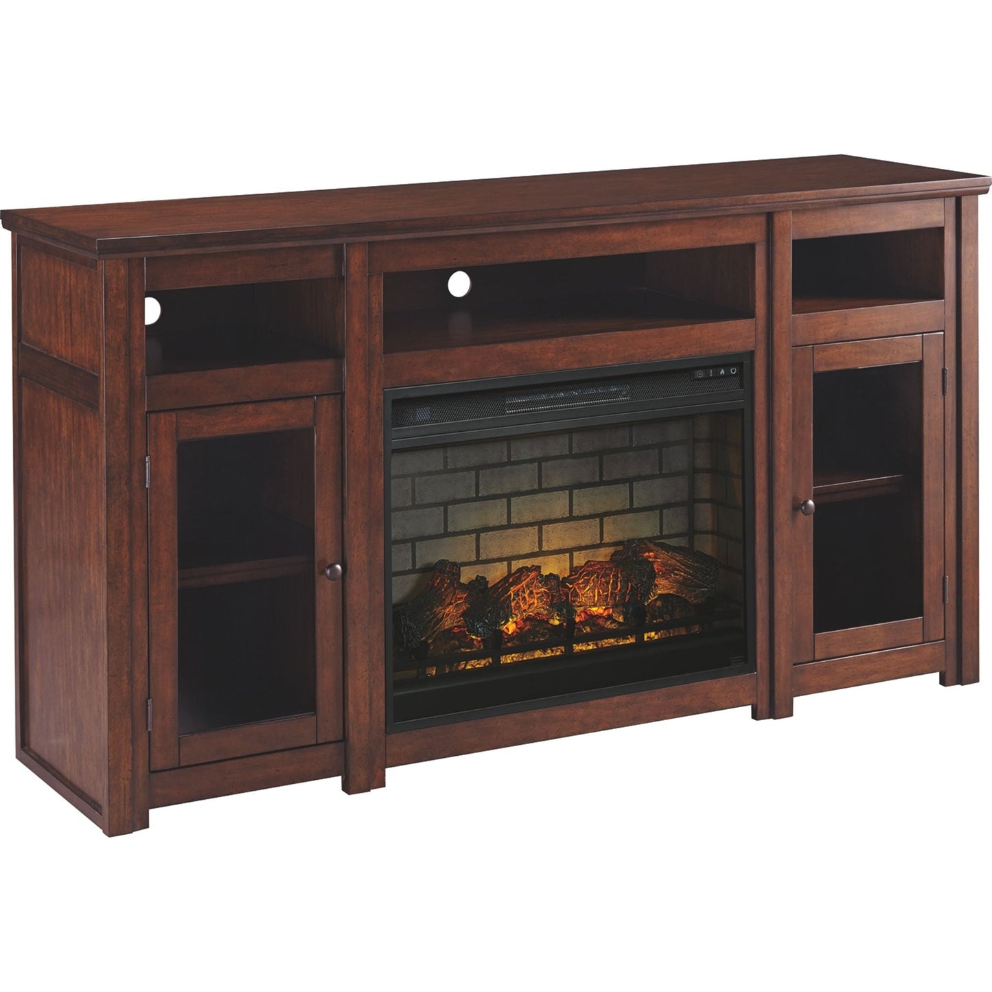 Meuble TV Harpan avec cheminée