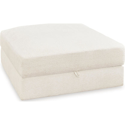 Pouf Elissa Court exclusif avec rangement