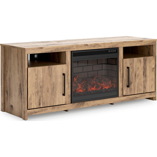 Meuble TV Hyanna avec cheminée