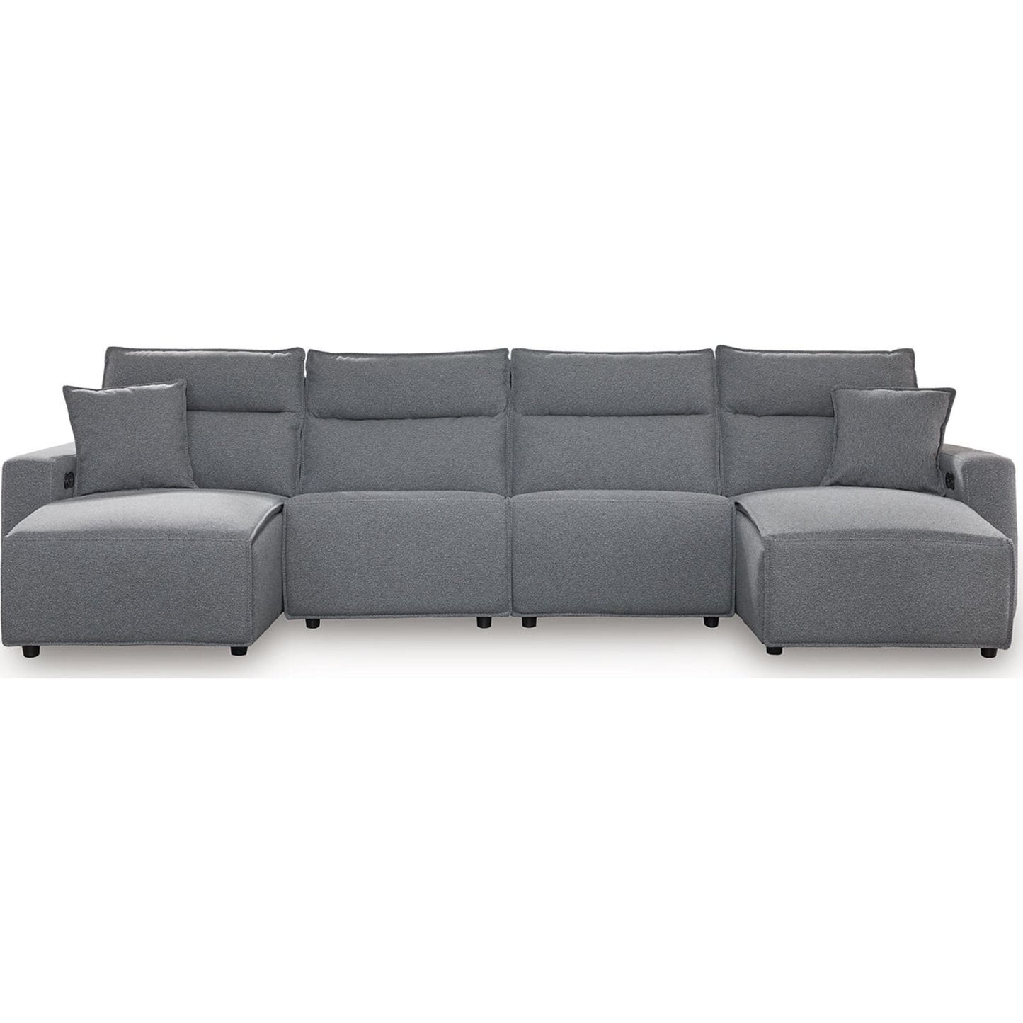 Canapé d'angle Modmax 4 pièces inclinable électrique avec double méridienne