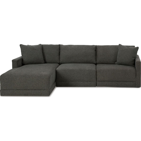 Canapé d'angle modulaire 3 pièces avec méridienne, une exclusivité Evey