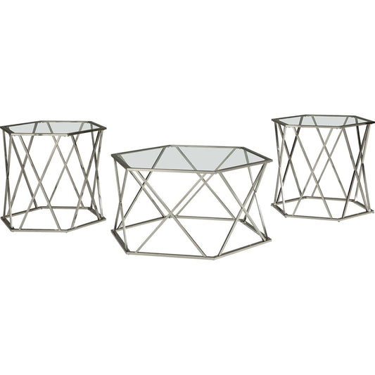 Ensemble de tables d'appoint Madanere (ensemble de 3)