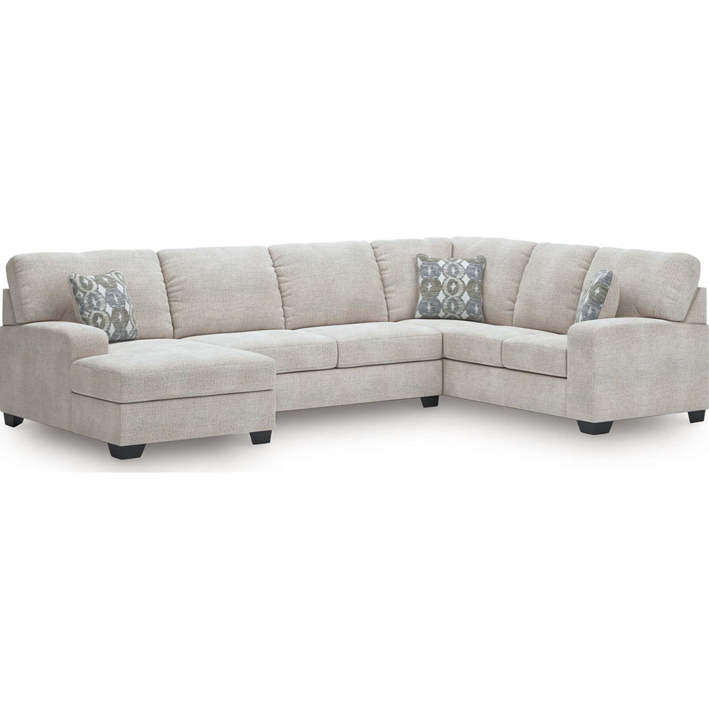 Canapé d'angle 3 pièces exclusif Rodington avec méridienne