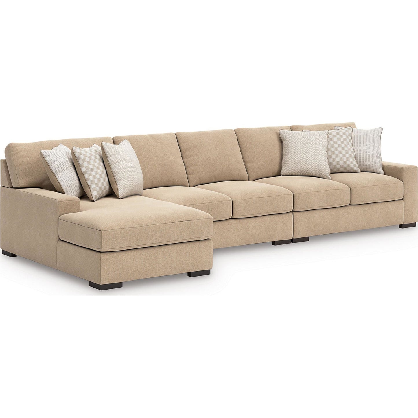 Canapé d'angle 3 pièces exclusif Larce avec méridienne