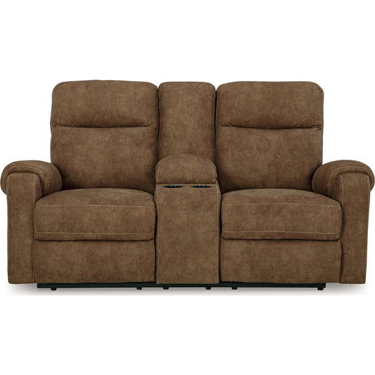 Canapé inclinable deux places Edenwold avec console