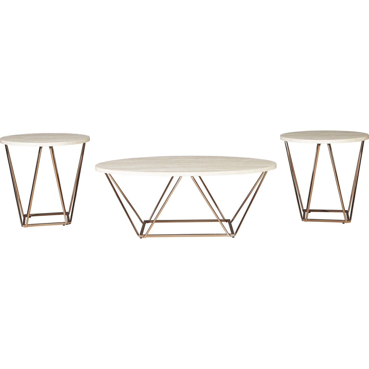 Ensemble de tables d'appoint Tarica (ensemble de 3)