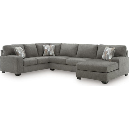 Canapé d'angle 3 pièces Newellen avec méridienne