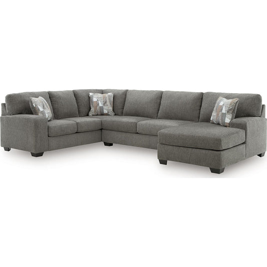 Canapé d'angle 3 pièces Newellen avec méridienne