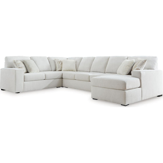 Canapé d'angle 4 pièces exclusif Leighelli avec méridienne