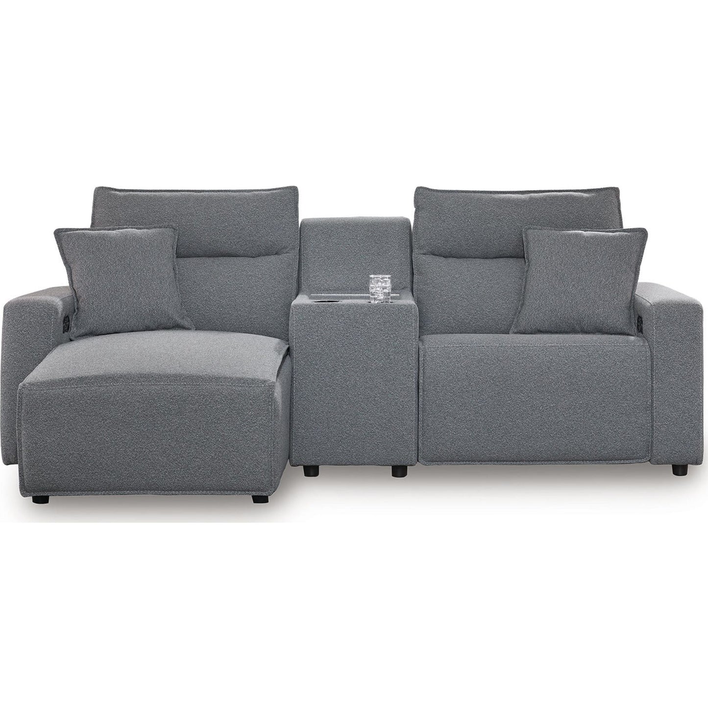 Canapé d'angle Modmax 3 pièces inclinable électrique avec méridienne