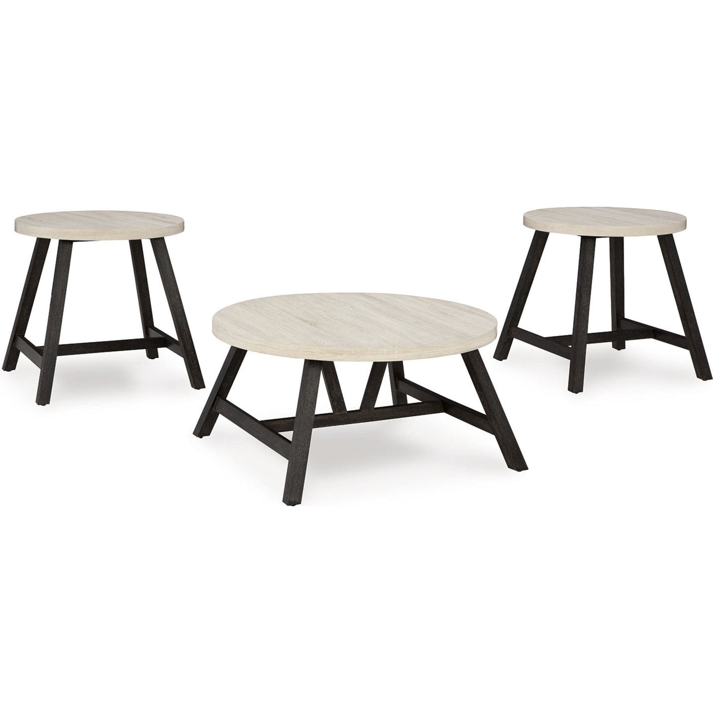 Ensemble de 3 tables d'appoint Fladona