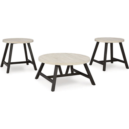 Ensemble de 3 tables d'appoint Fladona