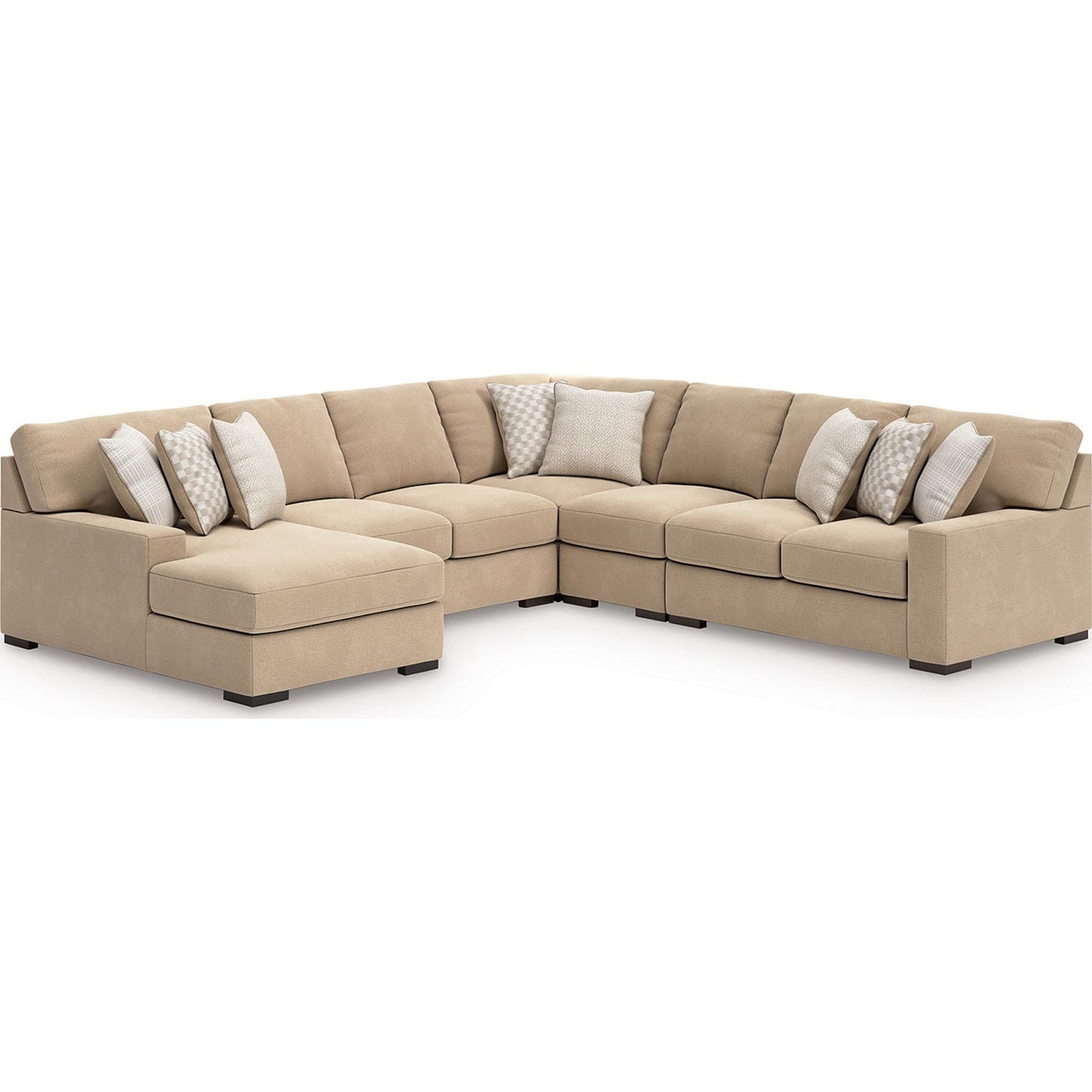 Canapé d'angle 5 pièces exclusif Larce avec méridienne