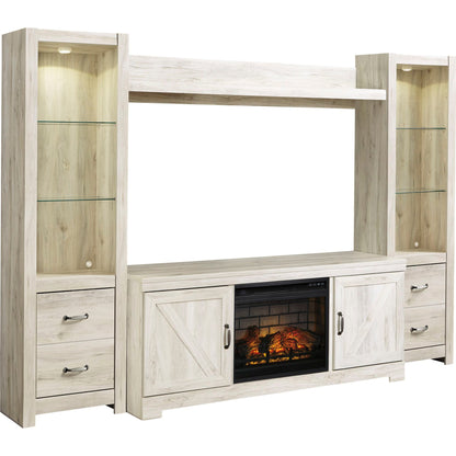 Meuble TV Bellaby avec cheminée