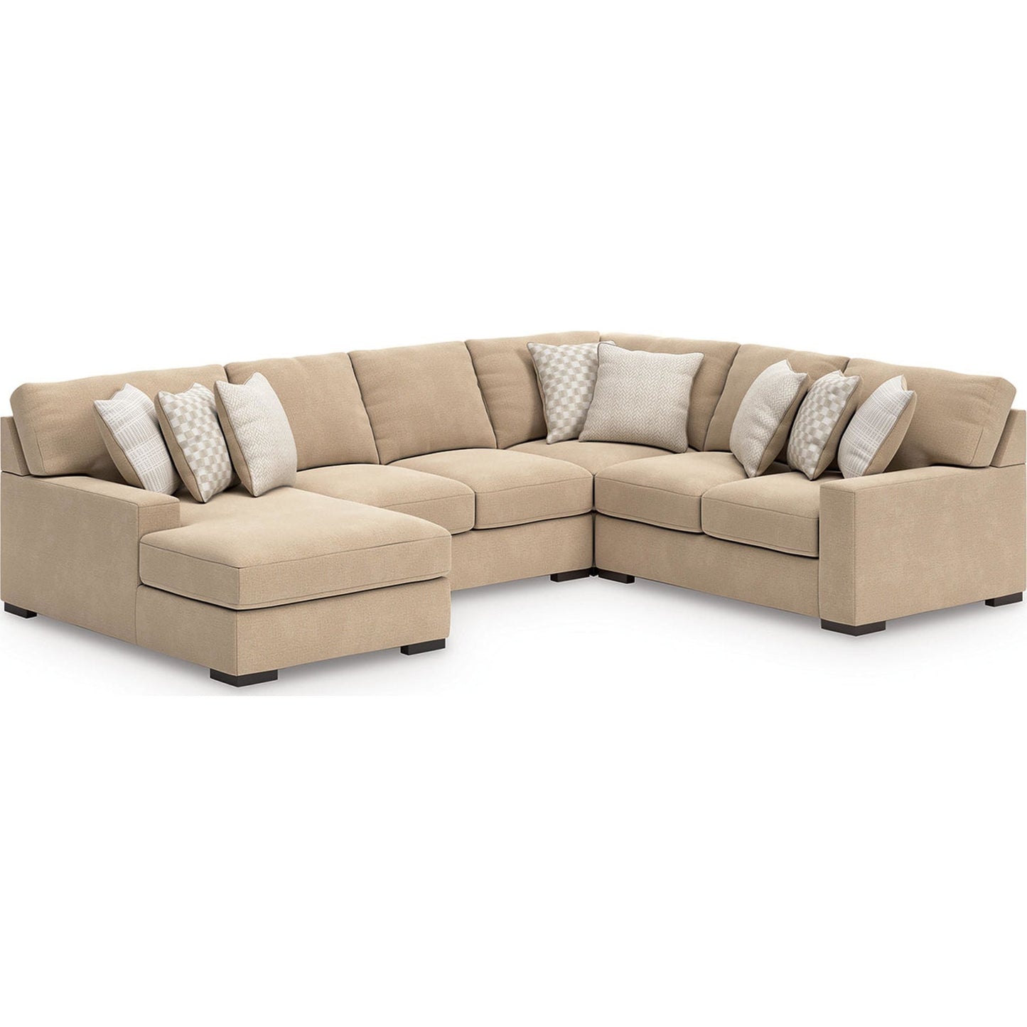 Canapé d'angle 4 pièces exclusif Larce avec méridienne