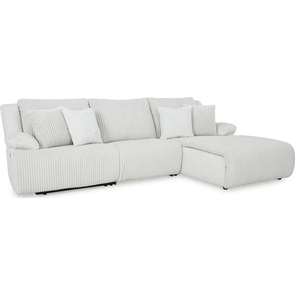 Canapé d'angle inclinable 3 pièces haut de gamme avec méridienne