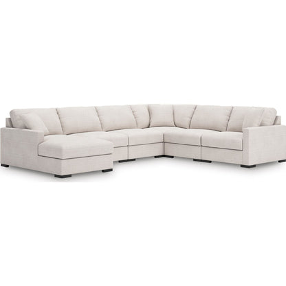 Canapé d'angle modulaire 6 pièces avec méridienne, exclusivité Omaha