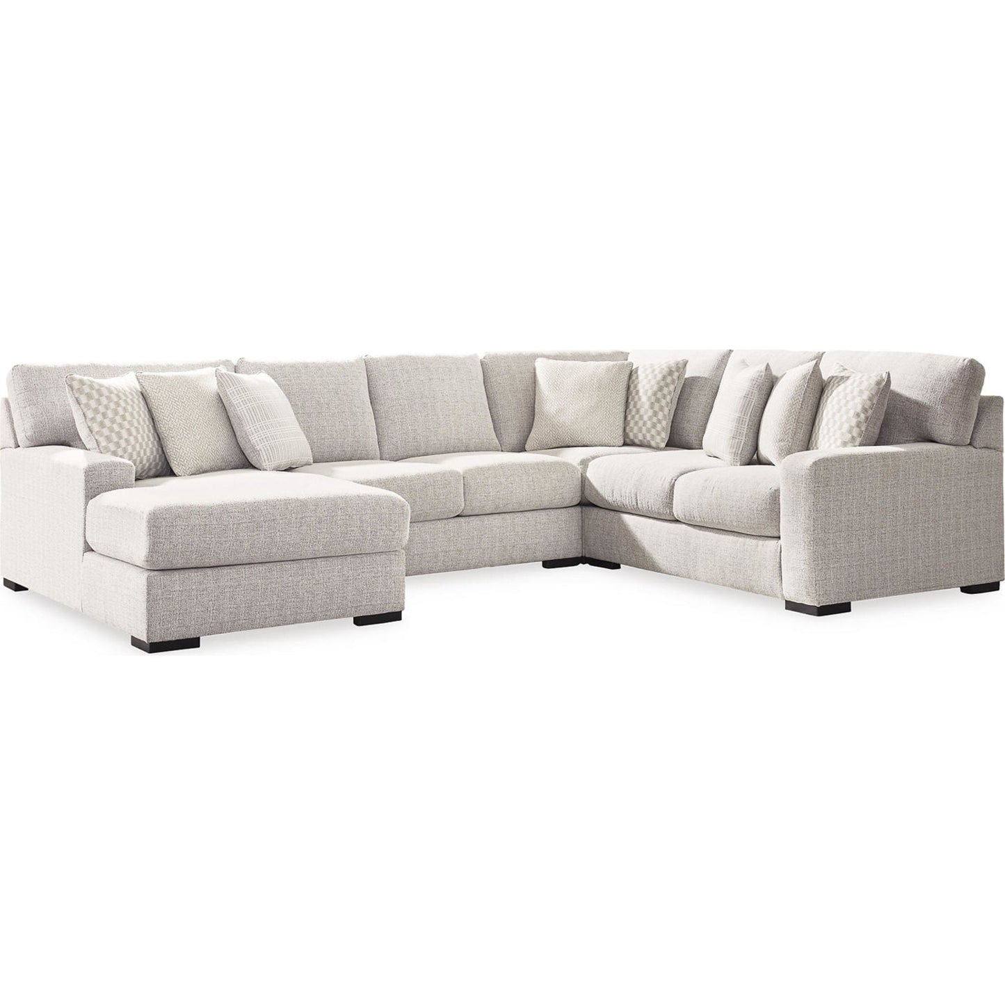 Canapé d'angle 4 pièces exclusif Larce avec méridienne