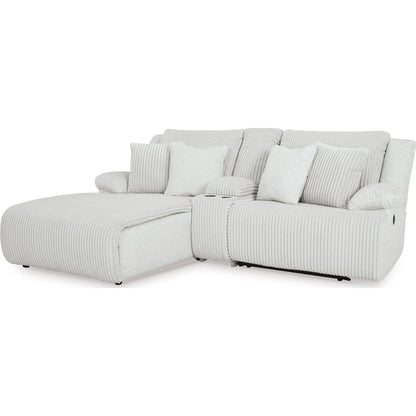 Canapé d'angle inclinable 3 pièces haut de gamme avec méridienne