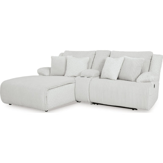 Canapé d'angle inclinable 3 pièces haut de gamme avec méridienne