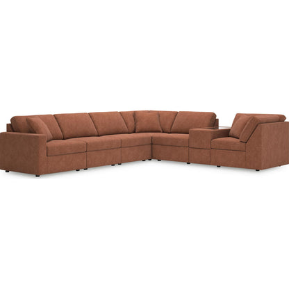 Canapé d'angle modulaire Modmax 7 pièces avec console de rangement