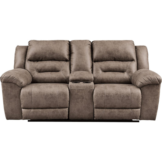 Canapé inclinable électrique Stoneland avec console