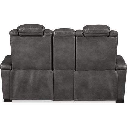 Canapé inclinable électrique Turbulence avec console et appui-tête réglable