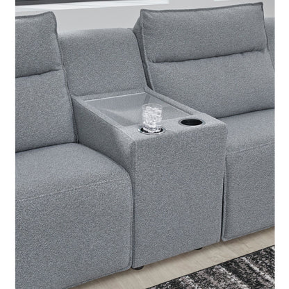 Canapé d'angle Modmax 6 pièces avec méridienne et fonction relax électrique