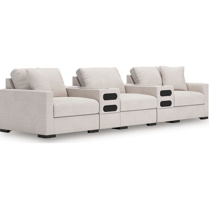 Canapé d'angle modulaire 5 pièces exclusif à Omaha avec double système audio