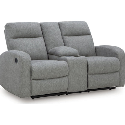 Canapé inclinable deux places Moreau Place avec console