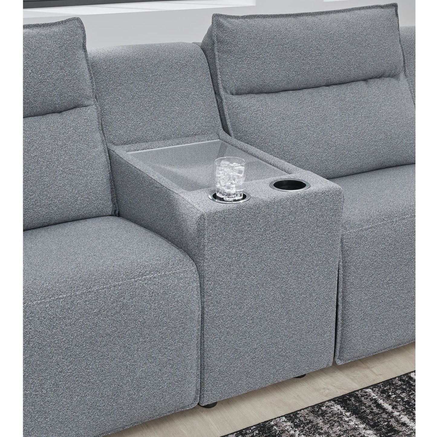 Canapé d'angle Modmax 3 pièces inclinable électrique avec méridienne