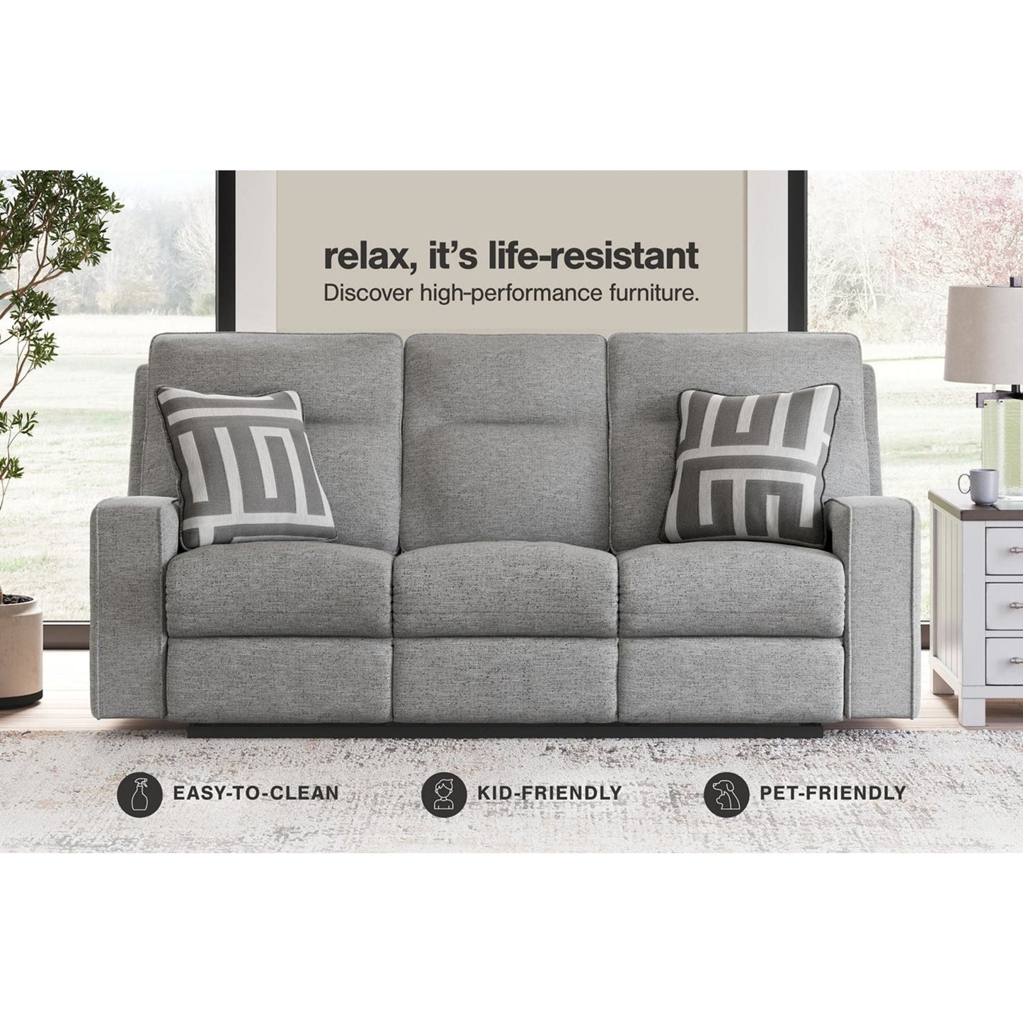 Fauteuil inclinable électrique exclusif Biscoe avec appui-tête réglable