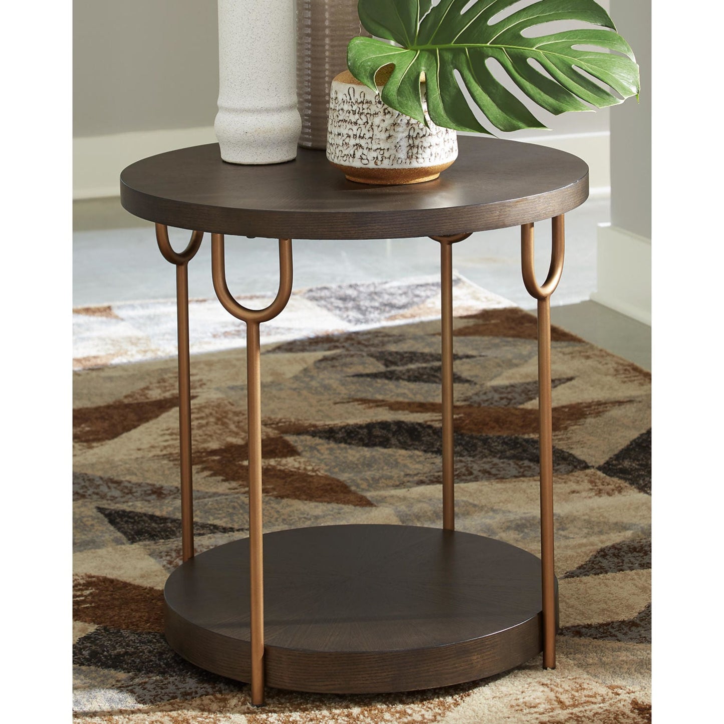 Table d'appoint ronde Brazburn