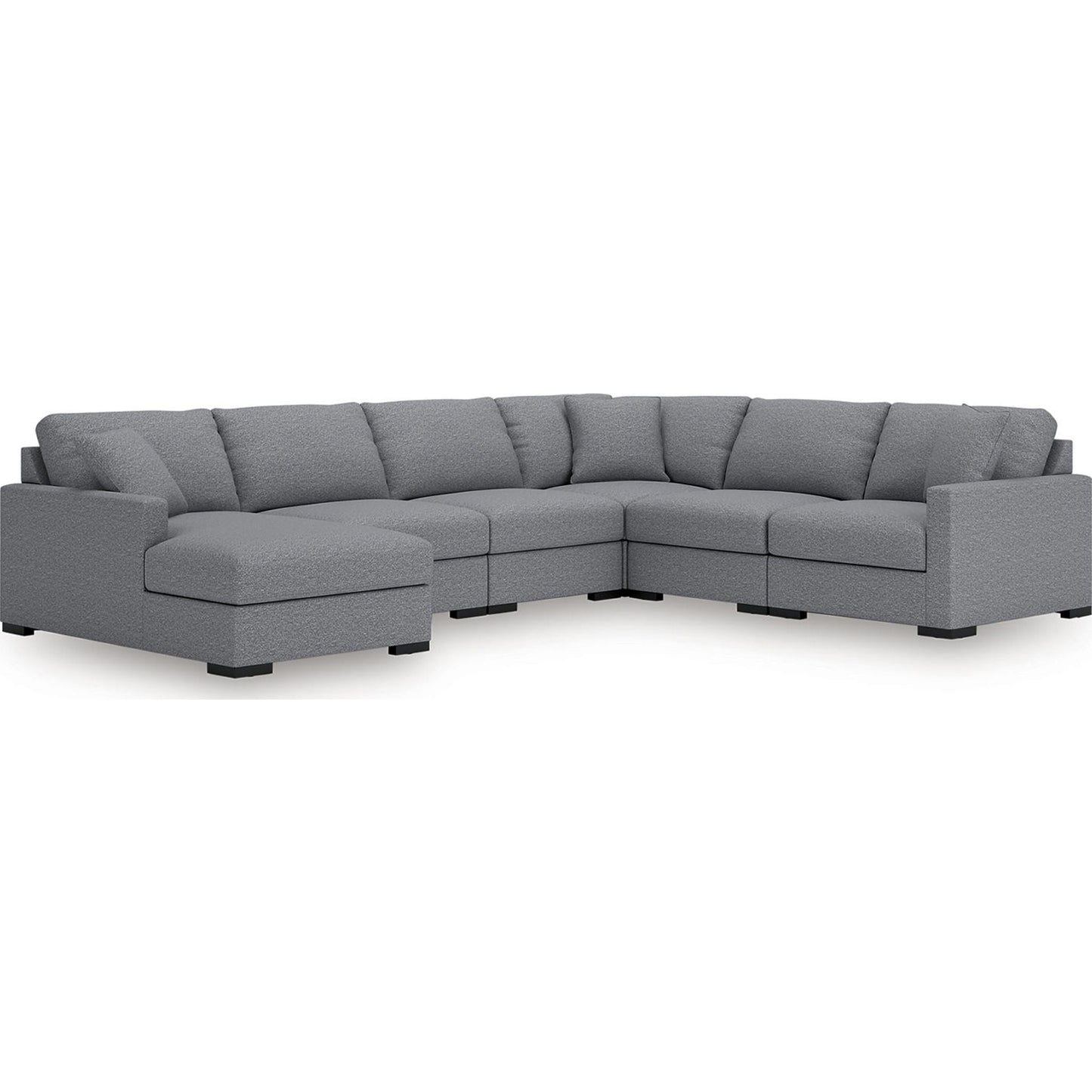 Canapé d'angle modulaire 6 pièces avec méridienne, exclusivité Omaha