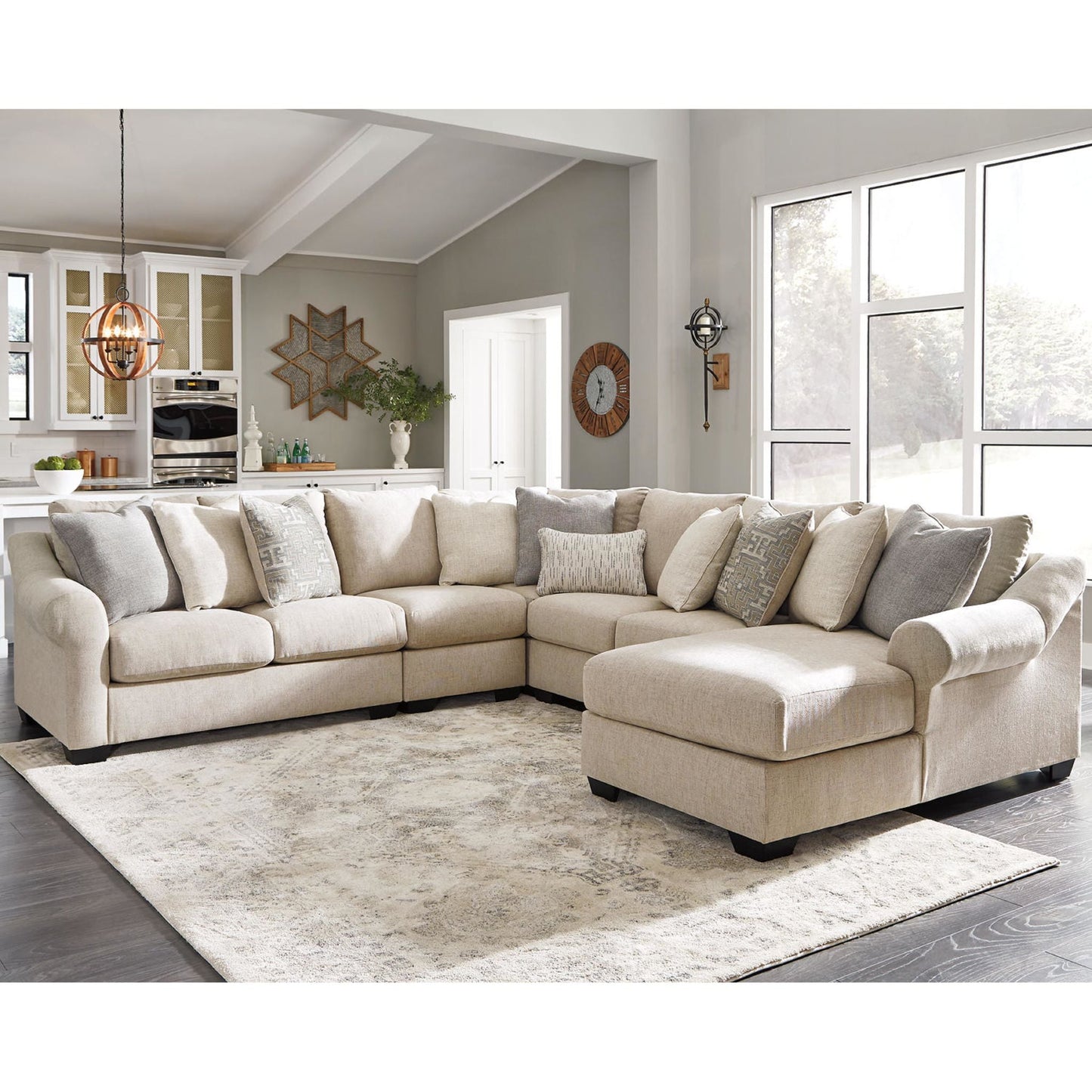 Canapé d'angle 5 pièces exclusif Carnaby