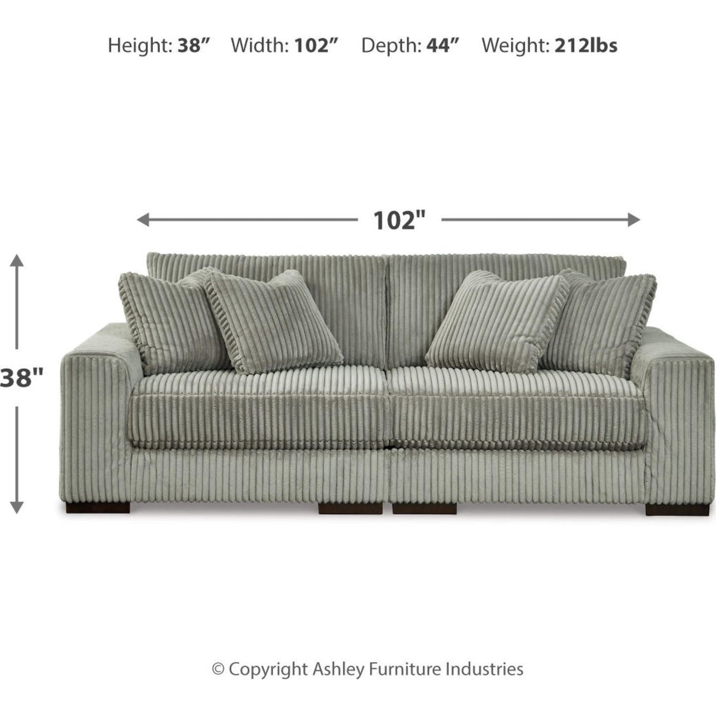 Canapé d'angle Lindyn 2 pièces