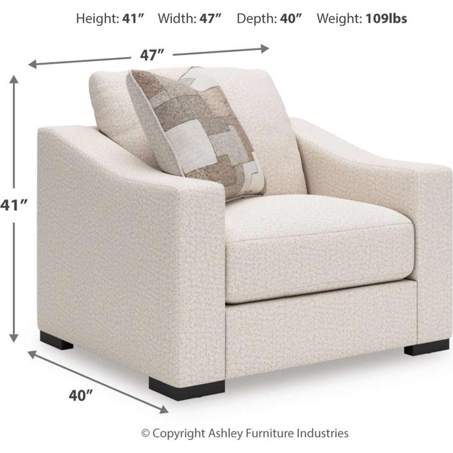 Chaise surdimensionnée exclusive Tildan