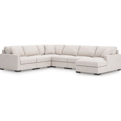 Canapé d'angle modulaire 6 pièces avec méridienne, exclusivité Omaha