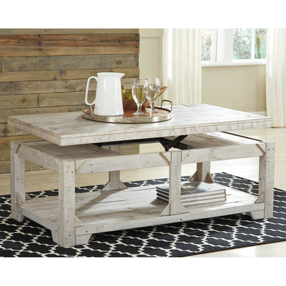 Table basse Fregine avec plateau relevable