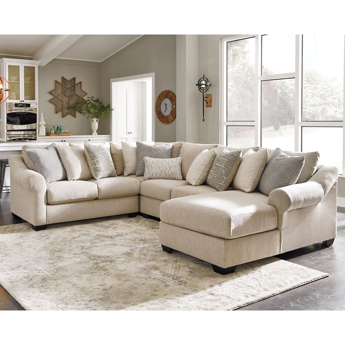 Canapé d'angle 4 pièces exclusif Carnaby