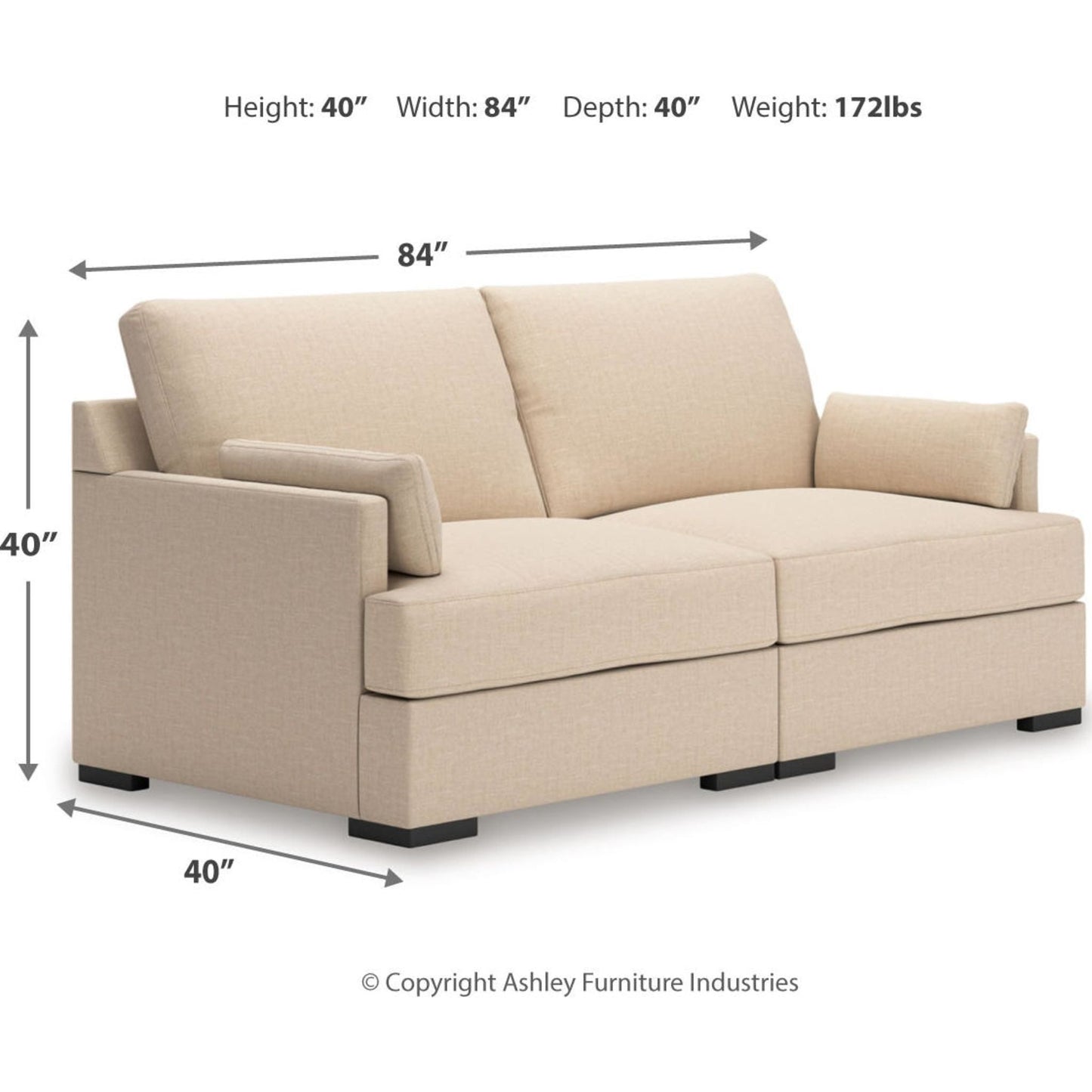 Sectionnel modulaire 2 pièces exclusif Regality