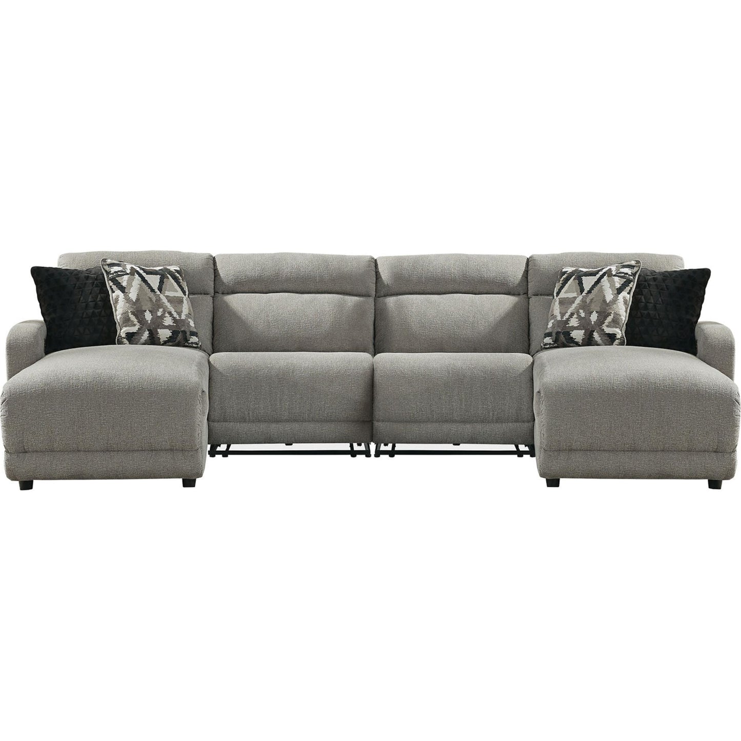 Canapé d'angle inclinable électrique Colleyville 4 pièces