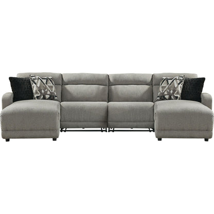 Canapé d'angle inclinable électrique Colleyville 4 pièces